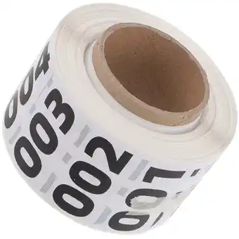 Walmart Stickers Small Number Round Numbered Decals Inventory Labels Black Spot Numbers 1-100 offer