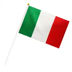 Walmart 10 PCS Italy Handheld Small Flag Italian Italiano Hand Held Mini Decor Decoration Banner offer