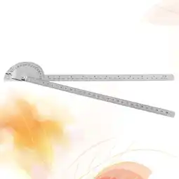 Walmart FRCOLOR 180 Degree Stainless Steel Protractor Ruler Round Head Silver offer