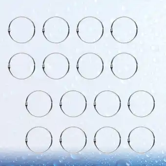 Walmart FRCOLOR 50 Pcs Loose Binder Ring Metal Book Circle Cards Circles Photo Album Rings offer