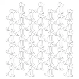 Walmart 100 Pcs Sitting Dog Paper Clip Folder Metal Clips Small Office Document for Supplies offer