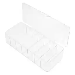 Walmart unbranded Clear Stand Storage Box Desk Organizer Cable Container Travel offer