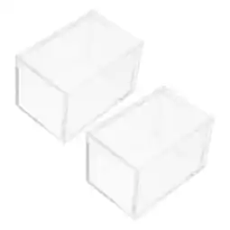 Walmart PAMINGONO Pen Holder Cup for Desk Clear Acrylic Simple Design 2Pack 2.6x2.6x3.9in offer