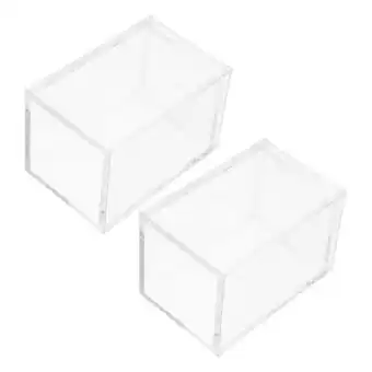 Walmart PAMINGONO Pen Holder Cup for Desk Clear Acrylic Simple Design 2Pack 2.6x2.6x3.9in offer