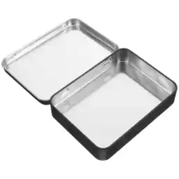 Walmart Home Organizer Small Tin Empty Metal Tin Box with Lid Tin Can Storage Container offer