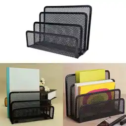 Walmart Aihimol Mesh Metal 6-Compartments Desktop Organizer, Black offer