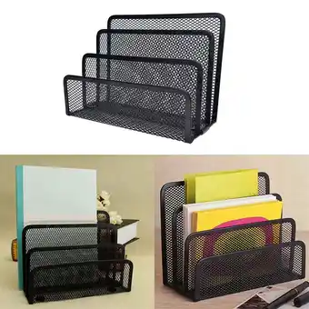 Walmart Aihimol Mesh Metal 6-Compartments Desktop Organizer, Black offer