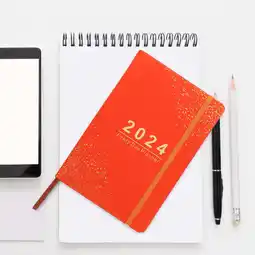 Walmart WORGEOUS Agenda Book Month Weekly Planner Notebooks The Office Work Orange offer