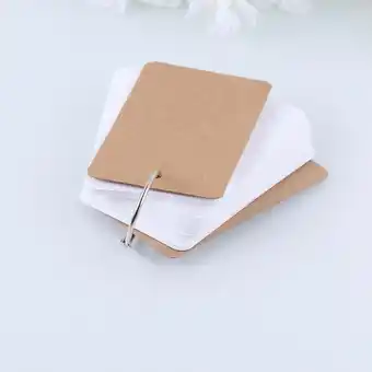 Walmart FRCOLOR 3 Pcs Blank Notepads Message Card Single Hole Punched Compact Size Office offer