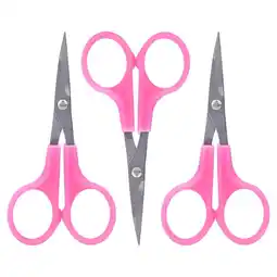 Walmart 3Pcs 4.5in Embroidery Scissors Elbow Stainless Steel ABS Plastic Handle Hand Made Craft Tool offer