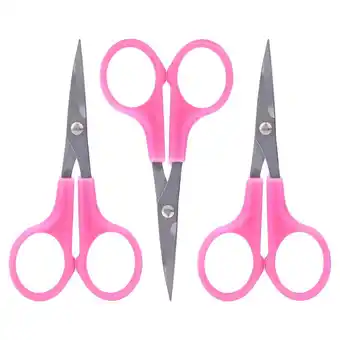 Walmart 3Pcs 4.5in Embroidery Scissors Elbow Stainless Steel ABS Plastic Handle Hand Made Craft Tool offer