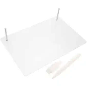 Walmart Message Board Memo with Pen Home Acrylic Multifunction Desktop Whiteboard Stand Table Office offer