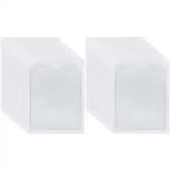 Walmart 20 PCS Loading Pocket Sleeves Index Cards Business Soft Plastic offer