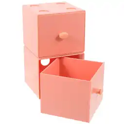 Walmart Purple Stackable Organizer Drawers for Desk Use with Material 2 Pcs offer