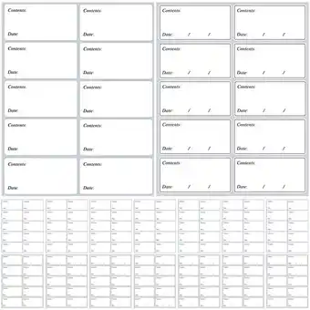 Walmart 40 Sheets Labels Freezer Rolls Stickers Adhesive for Jars Portable White Pvc Self-adhesive offer