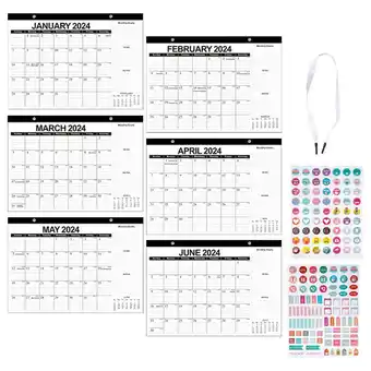 Walmart Raindrops Planner Wall Calendar Schedule Planning Black 1 Set 43x30.5cm offer