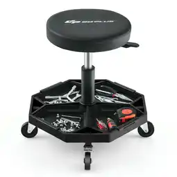 Walmart Kadyn 330 LBS Capacity Pneumatic Rolling Mechanic Stool with Padded Seat-Black offer