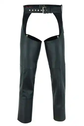 Walmart Daniel Smart Motorcycle Leather Chaps All Season Unisex Biker Assless Chaps with Customizable fit offer