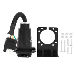 Walmart 4way 4 Pin To 7 Pin Trailer Adapter Plug With Bracket Waterproof Connector US Type 6-24V offer