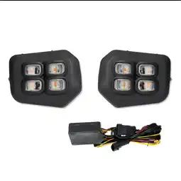 Walmart FYUU DRL LED Fog Lights Amber Turn Signal Lamps For Toyota Tacoma 2016-2022 offer