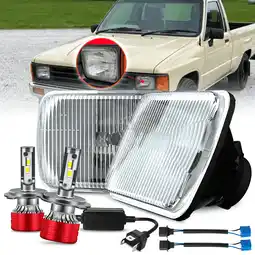 Walmart Pair 5x7 7x6 H6054 LED Headlights Hi/Lo DRL for Toyota Pickup 82-95 Tacoma 1995-1997 offer