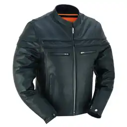 Walmart Daniel Smart S to 8XL Men Motorcycle Black Leather Jacket Mandarin Collar Biker Leather Jacket offer