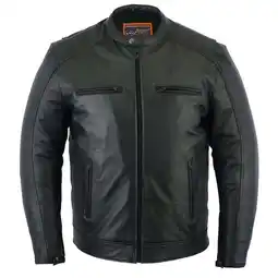 Walmart Daniel Smart S to 6XL Motorcycle Leather Jackets for Men Soft Lambskin Black offer