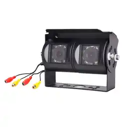 Walmart Truck Bus Dual Lens Reverse Backup Camera Adjustable Angle Rear View CCD Camera offer