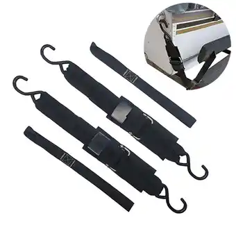 Walmart ROZYARD Durable Bunding Belt Adjustable Boat Buckle Transom Tie Downs for Trailer Marine offer