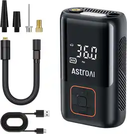 Walmart AstroAI ATJ-8566 inflation, Flashlight Tire inflator - Black offer