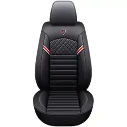 Walmart Black Car Sedan Seat Cover PU Leather Full Set Cushion Pad Universal USA Stock offer