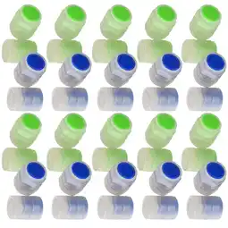 Walmart ifundom Tire Air Caps Green Plastic 50Pack 0.63x0.47x0.47in offer