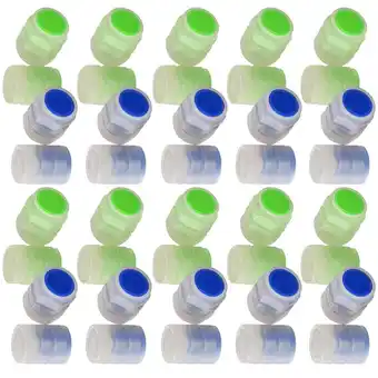 Walmart ifundom Tire Air Caps Green Plastic 50Pack 0.63x0.47x0.47in offer