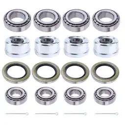 Walmart iSpchen 4Pack Trailer Hub Wheel Bearing Kits 14125 25580 8 Lug 6000-7000lb Axles offer