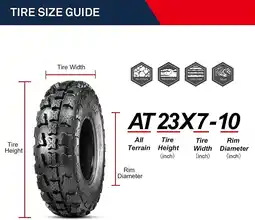 Walmart OBOR Advent 6-ply ATV Tires 23x7-10 GNCC Champion Tires 23x7x10 All Terrain Tires(1 Pack) offer