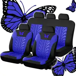Walmart LBJTAKDP Full Set of Car Seat Covers, Universal Embroidered Car Seat Cover Set offer