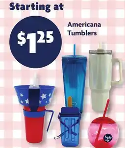 Family Dollar Americana Tumblers offer