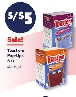 Family Dollar Toast'em Pop-Ups offer