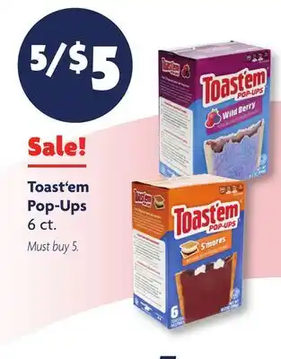 Family Dollar Toast'em Pop-Ups offer