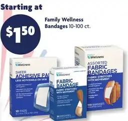 Family Dollar Family Wellness Bandages offer
