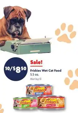 Family Dollar Friskies Wet Cat Food offer