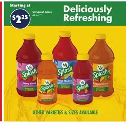 Family Dollar V8 Splash Juices offer
