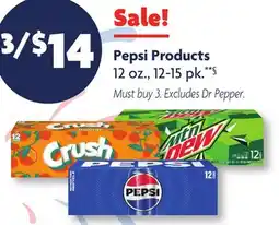 Family Dollar Pepsi Products offer