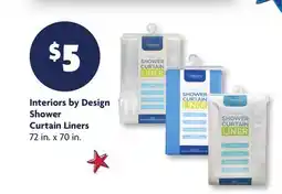 Family Dollar Interiors by Design Shower Curtain Liners offer