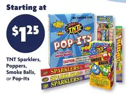 Family Dollar TNT Sparklers, Poppers, Smoke Balls, or Pop-Its offer
