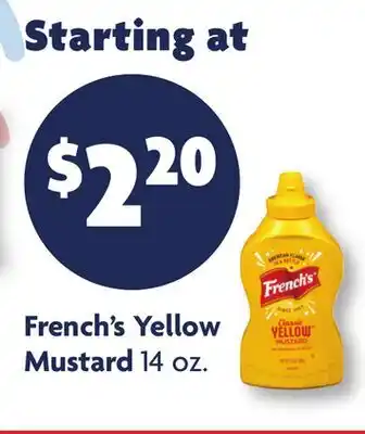 Family Dollar French's Yellow Mustard offer