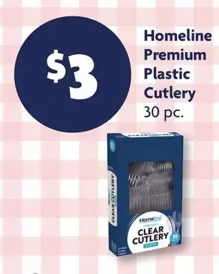 Family Dollar Homeline Premium Plastic Cutlery offer