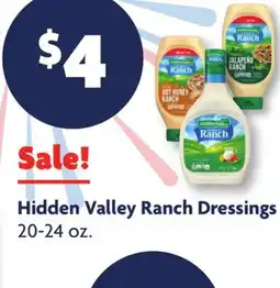 Family Dollar Hidden Valley Ranch Dressings offer