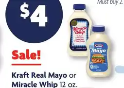 Family Dollar Kraft Real Mayo or Miracle Whip offer