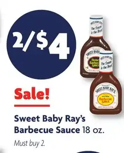 Family Dollar Sweet Baby Ray's Barbecue Sauce offer